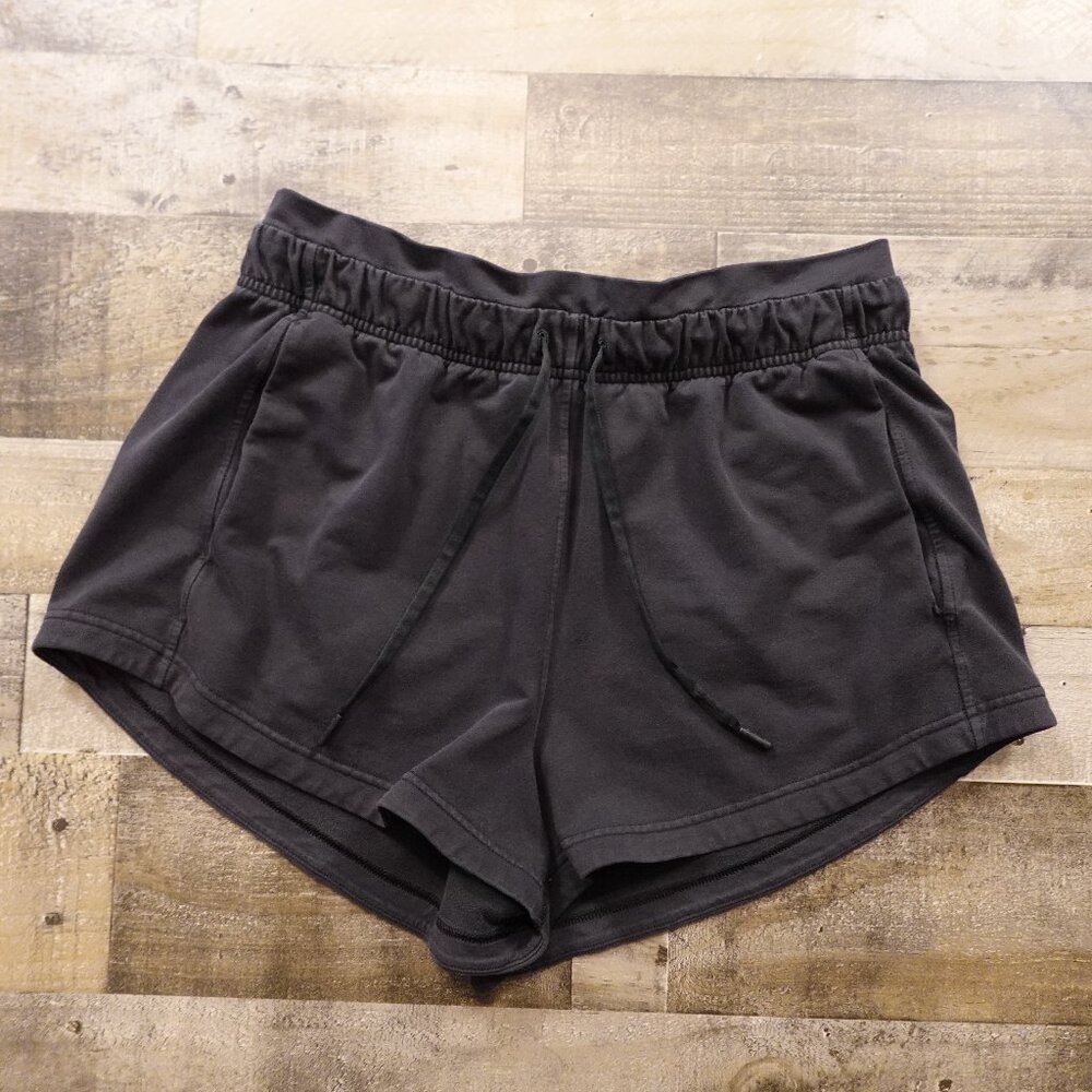 Lululemon Inner Glow Short 3" Women’s‎ Size 12 Black Soft Lounge Athleisure
